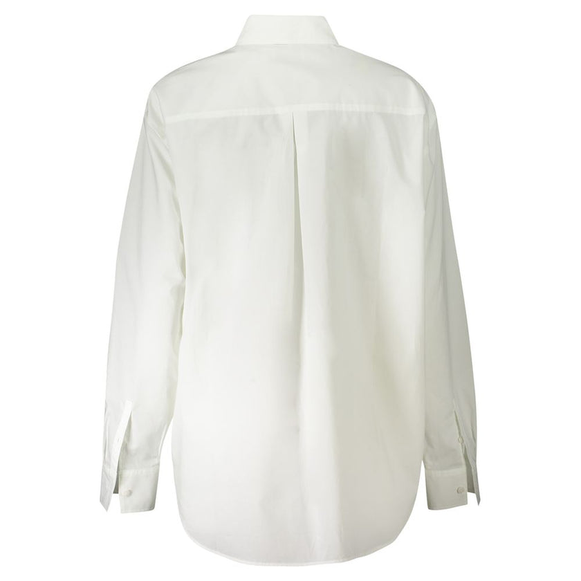 White Cotton ShirtLONG SLEEVE SHIRT, ITALIAN COLLAR, 1 BUTTON CUFFS, 1 POCKET, APPLICATION BUTTONS, LOGOWhite Cotton Shirt${tagsCalvin KleinAulae White Cotton Shirt Calvin KleinAulae White Cotton Shirt LONG SLEEVE SHIRT, ITALIAN COLLAR, 1 BUTTON CUFFS, 1