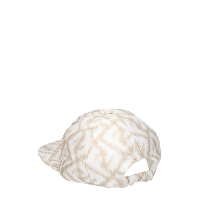 Beige Silk Cap (Baseball Hat)Description: The product with MPN FXQ961AN9LF0MXH and code F76286 silk in beige is a hats designed by Fendi. It has features like logo. Additional Info: Style: Casual Materials: Silk Composition: 100% silk Secondary color: Whi