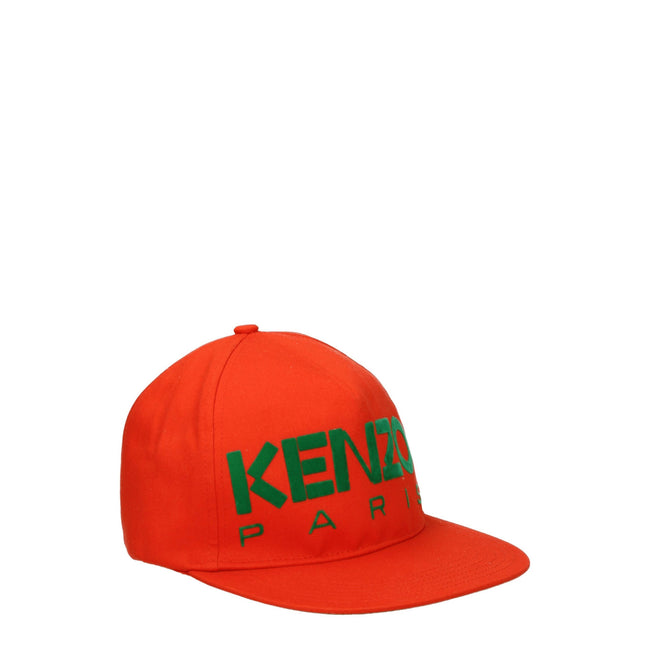 Orange Cotton Cap (Baseball Hat)Description: The product with MPN PFD55AC881F4221 and code F77338 cotton in orange is a hats designed by Kenzo. It has features like adjustable straps, front logo. Additional Info: Style: Street Closing type: Buckle Closure