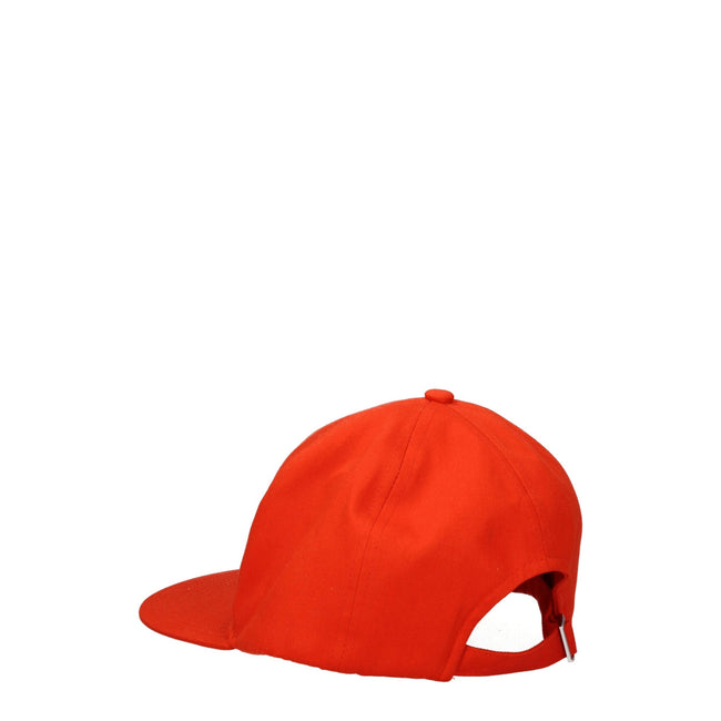 Orange Cotton Cap (Baseball Hat)Description: The product with MPN PFD55AC881F4221 and code F77338 cotton in orange is a hats designed by Kenzo. It has features like adjustable straps, front logo. Additional Info: Style: Street Closing type: Buckle Closure