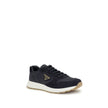 Blue Recycled Polyamide Athletic SneakersPrax 01 re-nylon Sneakers by Prada blend contemporary aesthetics and innovative materials. The upper with nylon lace loops lends a technical, modern look, enhanced by the enameled metal triangle logo and screen-pri