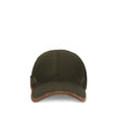 Green Recycled Polyamide Cap (Baseball Hat)Prada’s re-nylon Baseball Hat is an accessory with a sporty and sophisticated style. Made of Re-Nylon with contrasting suede inserts, it is embellished with the iconic metal logo triangle on the side. Complete wi