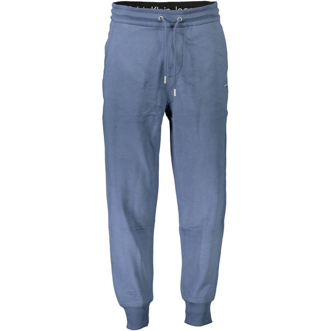 Blue Cotton Pantbrushed sports trousers, elastic waist with laces, ankle cuffs, 3 pockets, print, logoBlue Cotton Pant${tagsCalvin KleinAulae Blue Cotton Pant Calvin KleinAulae Blue Cotton Pant brushed sports trousers, elastic waist with laces, ankle cuff