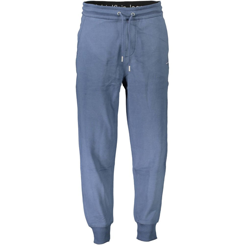 Blue Cotton Pantbrushed sports trousers, elastic waist with laces, ankle cuffs, 3 pockets, print, logoBlue Cotton Pant${tagsCalvin KleinAulae Blue Cotton Pant Calvin KleinAulae Blue Cotton Pant brushed sports trousers, elastic waist with laces, ankle cuff