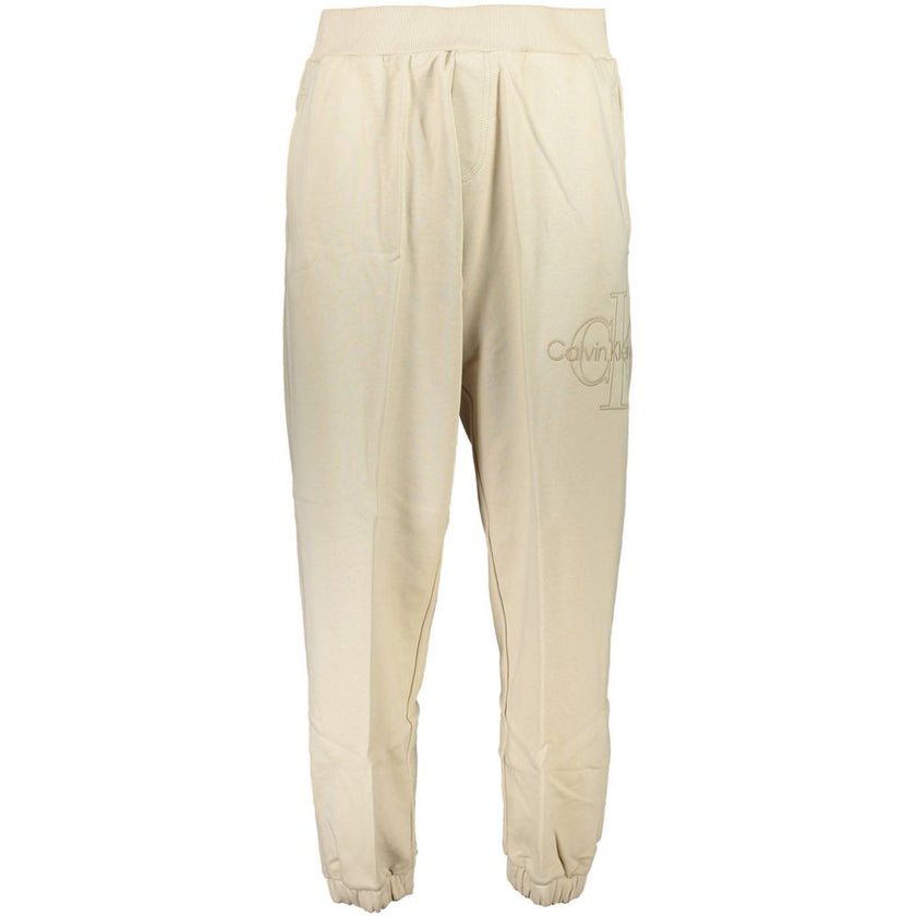 Beige Cotton Pantsports trousers, 3 pockets, elastic waist, elastic at the ankle, embroidery, logo, 50% transitional cottonBeige Cotton Pant${tagsCalvin KleinAulae Beige Cotton Pant Calvin KleinAulae Beige Cotton Pant sports trousers, 3 pockets, elastic w
