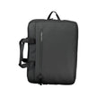 Black Polyester AccessoryBRIEFCASE CONVERTIBLE INTO A BACKPACK, 2 HANDLES, ADJUSTABLE AND REMOVABLE SHOULDER STRAP, 1 HANDLE, ADJUSTABLE STRAPS, 3 EXTERNAL POCKETS, 1 INTERNAL COMPARTMENT FOR LAP-TOP HOLDER, PEN HOLDER SPACES, CONTRASTING DETAILS, ZIP CLO