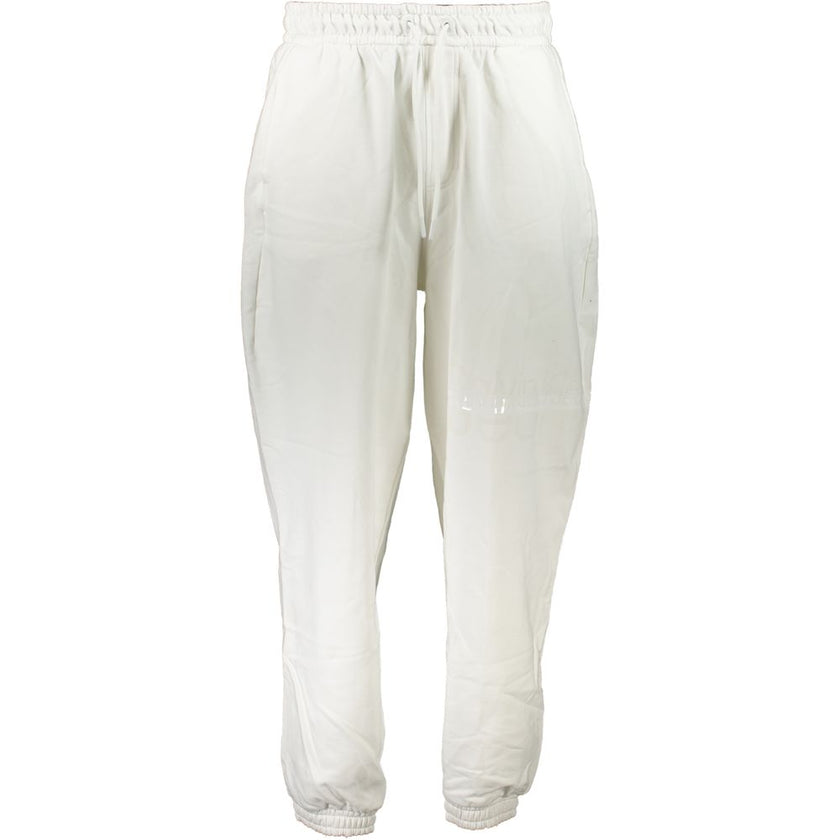 White Cotton PantSPORTS TROUSERS, BRUSHED, ELASTIC WAIST WITH LACES, 3 POCKETS, ELASTIC AT THE ANKLE, PRINT, LOGOWhite Cotton Pant${tagsCalvin KleinAulae White Cotton Pant Calvin KleinAulae White Cotton Pant SPORTS TROUSERS, BRUSHED, ELASTIC WAIST WITH LA