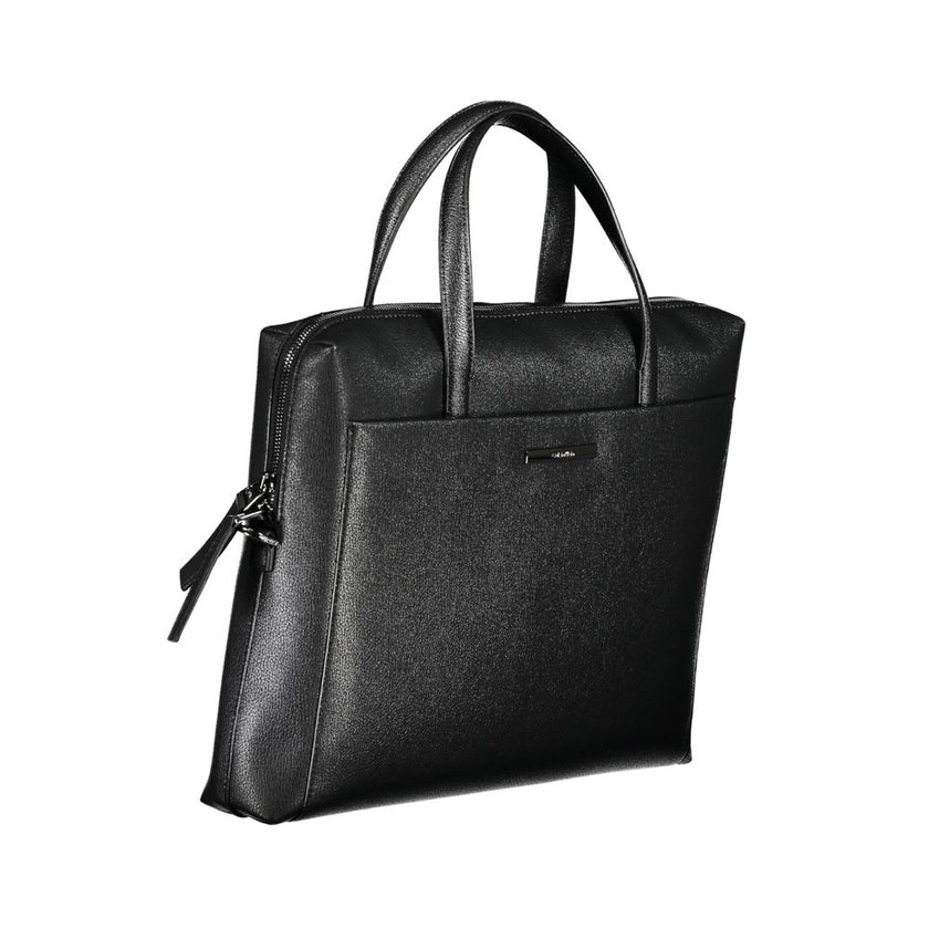 Black Polyester AccessoryBRIEFCASE WITH 2 HANDLES, ADJUSTABLE AND REMOVABLE SHOULDER STRAP, 1 EXTERNAL POCKET, 1 INTERNAL COMPARTMENT FOR LAP-TOP HOLDER, 1 INTERNAL POCKET, LOGOBlack Polyester Accessory${tagsCalvin KleinAulae Black Polyester Accessory Cal