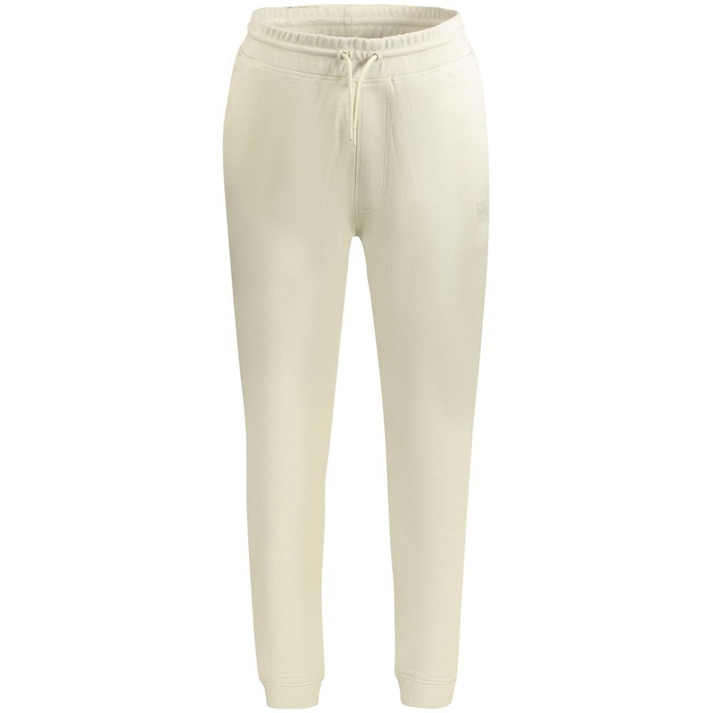 Beige Cotton PantSPORTS TROUSERS, BRUSHED, ELASTIC WAIST WITH LACES, 3 POCKETS, ANKLE CUFF, LOGOBeige Cotton Pant${tagsHugo BossAulae Beige Cotton Pant Hugo BossAulae Beige Cotton Pant SPORTS TROUSERS, BRUSHED, ELASTIC WAIST WITH LACES, 3 POCKETS, ANKLE C