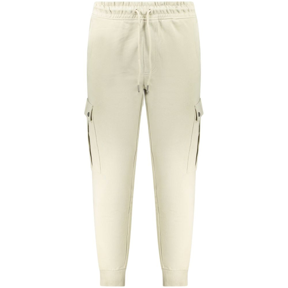 Beige Cotton PantSPORTS TROUSERS, ELASTIC WAIST WITH LACES, BRUSHED, ANKLE CUFF, 3 POCKETS, 2 SIDE POCKETS, LOGO, ORGANIC COTTONBeige Cotton Pant${tagsHugo BossAulae Beige Cotton Pant Hugo BossAulae Beige Cotton Pant SPORTS TROUSERS, ELASTIC WAIST WITH LA