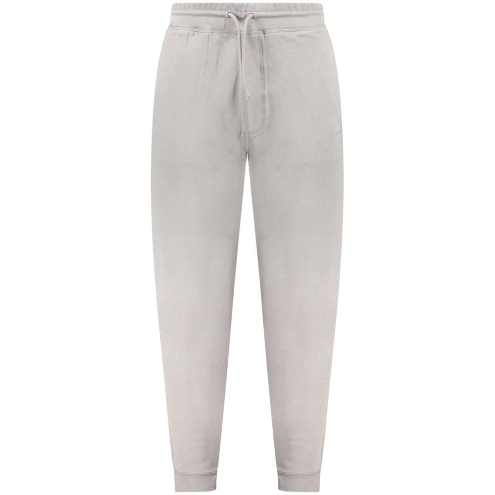 Gray Cotton PantSPORTS TROUSERS, BRUSHED, ELASTIC WAIST WITH LACES, 3 POCKETS, ANKLE CUFF, LOGOGray Cotton Pant${tagsHugo BossAulae Gray Cotton Pant Hugo BossAulae Gray Cotton Pant SPORTS TROUSERS, BRUSHED, ELASTIC WAIST WITH LACES, 3 POCKETS, ANKLE CUFF,