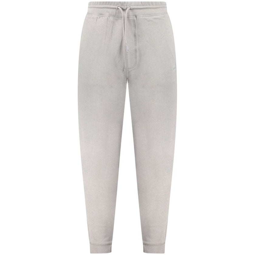 Gray Cotton PantSPORTS TROUSERS, BRUSHED, ELASTIC WAIST WITH LACES, 3 POCKETS, ANKLE CUFF, LOGOGray Cotton Pant${tagsHugo BossAulae Gray Cotton Pant Hugo BossAulae Gray Cotton Pant SPORTS TROUSERS, BRUSHED, ELASTIC WAIST WITH LACES, 3 POCKETS, ANKLE CUFF,