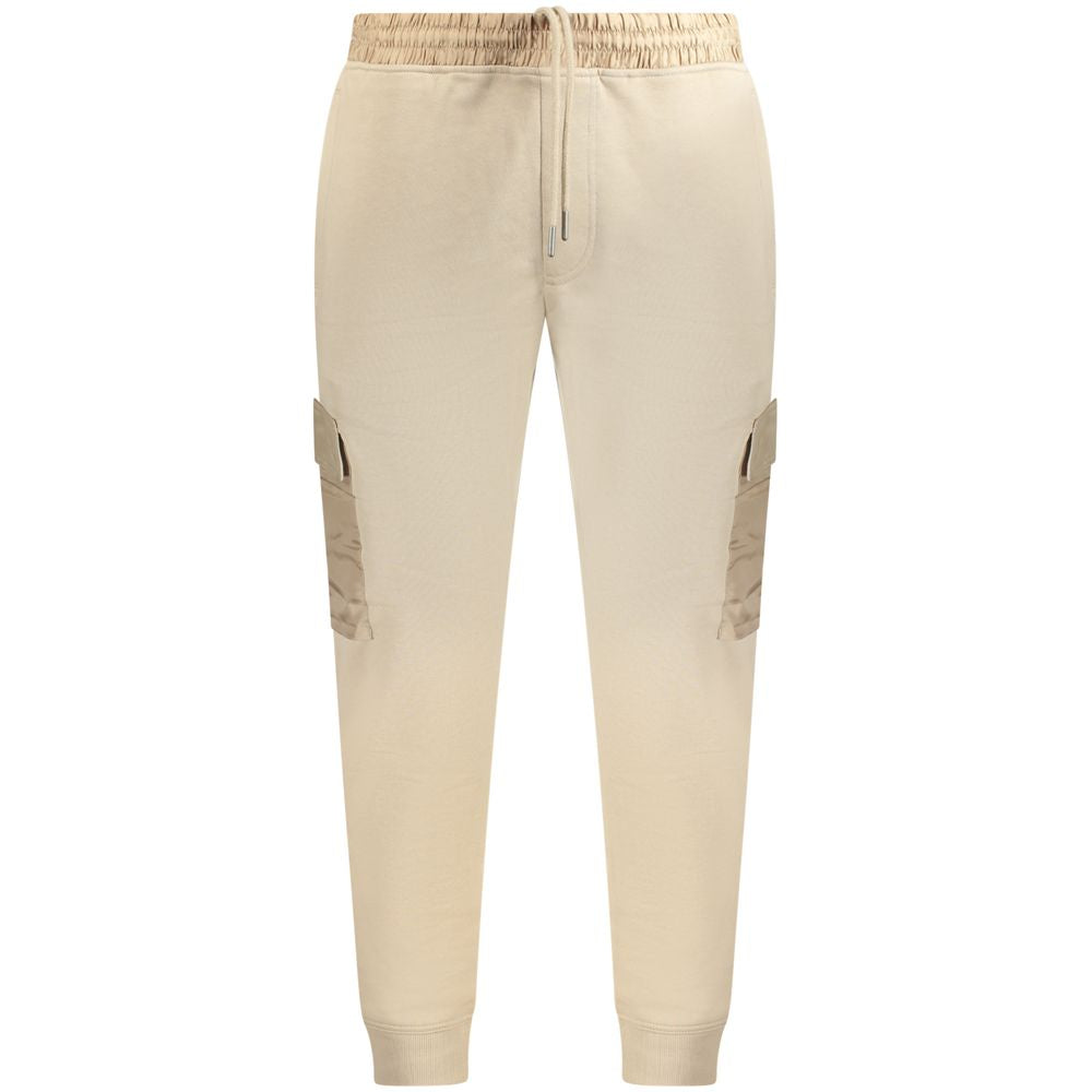 Beige Cotton PantSPORTS TROUSERS, ELASTIC WAIST WITH LACES, BRUSHED, 3 POCKETS, 2 SIDE POCKETS, ANKLE CUFF, EMBROIDERY, LOGOBeige Cotton Pant${tagsHugo BossAulae Beige Cotton Pant Hugo BossAulae Beige Cotton Pant SPORTS TROUSERS, ELASTIC WAIST WITH LACES,