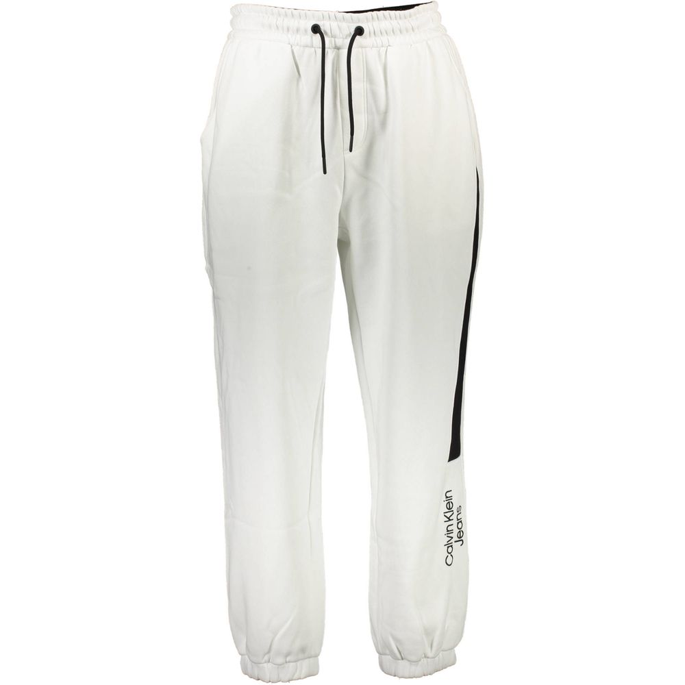 White Cotton PantSPORTS TROUSERS, ELASTIC WAIST WITH LACES, ELASTIC ANKLE, 2 POCKETS, EMBROIDERY, CONTRASTING DETAILS, LOGOWhite Cotton Pant${tagsCalvin KleinAulae White Cotton Pant Calvin KleinAulae White Cotton Pant SPORTS TROUSERS, ELASTIC WAIST WITH L