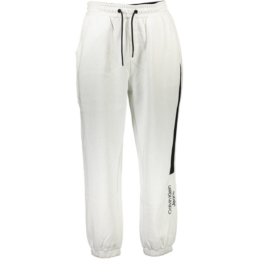 White Cotton PantSPORTS TROUSERS, ELASTIC WAIST WITH LACES, ELASTIC ANKLE, 2 POCKETS, EMBROIDERY, CONTRASTING DETAILS, LOGOWhite Cotton Pant${tagsCalvin KleinAulae White Cotton Pant Calvin KleinAulae White Cotton Pant SPORTS TROUSERS, ELASTIC WAIST WITH L