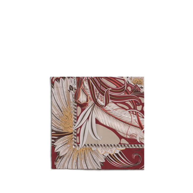 Multicolor Silk ScarfGiada print silk Scarf by Ferragamo combines elegance and tradition. Made of pure silk, it features a multicolored print that mixes butterflies and flowers with geometric borders on one side and sinuous foliage on the other. Finished