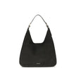 Black Calf Leather Bos Taurus Shoulder BagThe Nolita large Nubuck Shoulder Bag by Michael Kors combines a casual and sophisticated look, thanks to the soft texture of the nubuck and the textured edges that elegantly define its shape. Featuring an adjustab