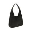 Black Calf Leather Bos Taurus Shoulder BagThe Nolita large Nubuck Shoulder Bag by Michael Kors combines a casual and sophisticated look, thanks to the soft texture of the nubuck and the textured edges that elegantly define its shape. Featuring an adjustab