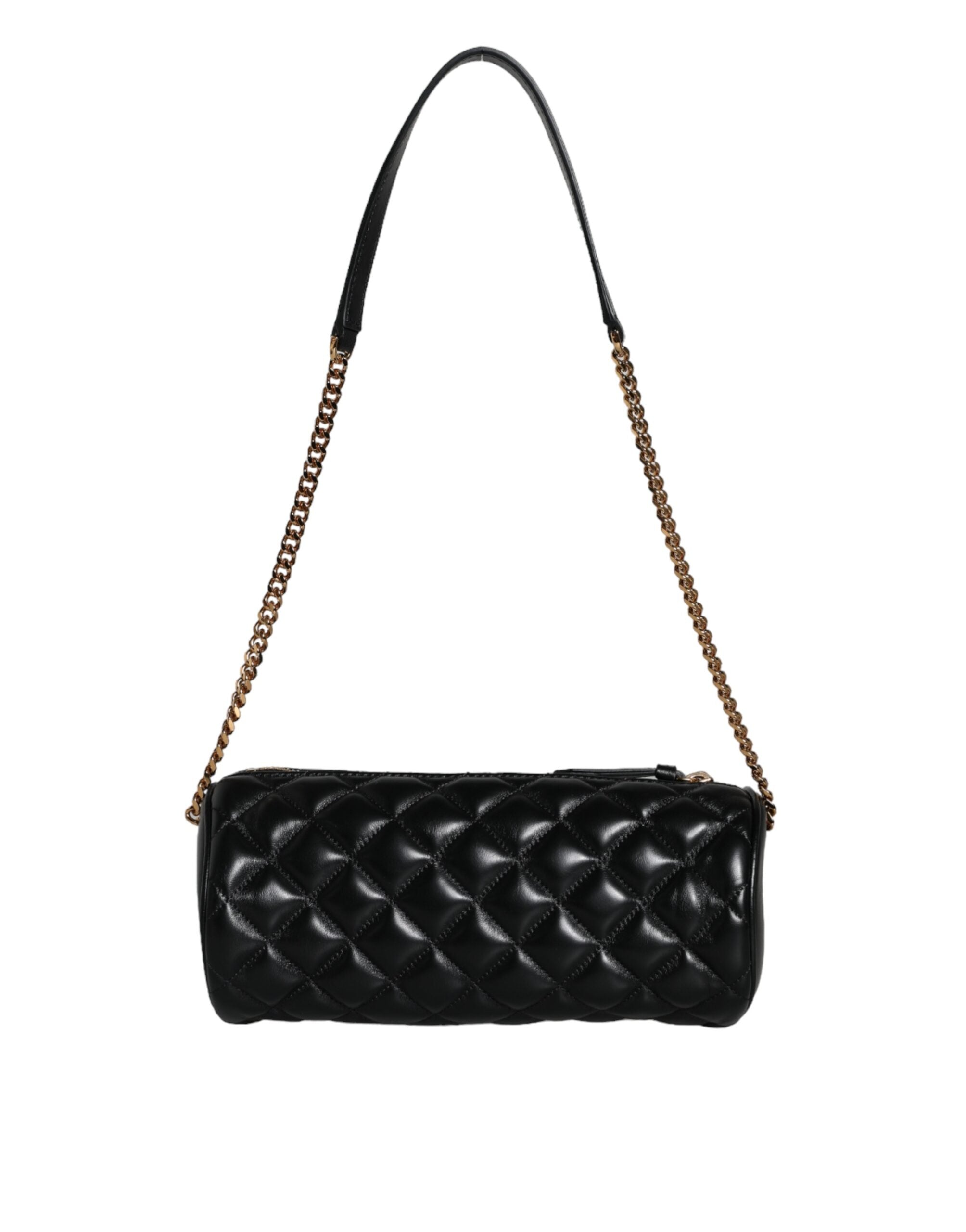 Black Mini Quilted Lambskin Leather Crossbody Sling Borse BagVERSACE Absolutely stunning, 100% Authentic brand new Versace bag. Brand logo, solid color, crossbody strap, and zipper fastening.Model: Crossbody bagColor: BlackMaterial: AOS 100%, 60% Cotton,