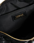 Black Mini Quilted Lambskin Leather Crossbody Sling Borse BagVERSACE Absolutely stunning, 100% Authentic brand new Versace bag. Brand logo, solid color, crossbody strap, and zipper fastening.Model: Crossbody bagColor: BlackMaterial: AOS 100%, 60% Cotton,