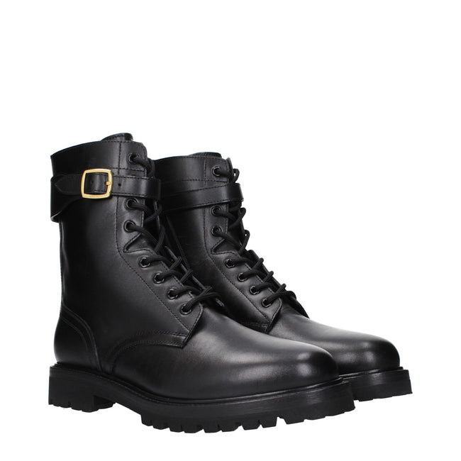 Black Leather Ankle BootsDescription: The product with MPN 356763882C38NO and code F84771 leather in black is a ankle boots designed by Celine. It has features like side logo, back logo. Additional Info: Closing type: Zip Closure Shoe sole: Rubber Heel he