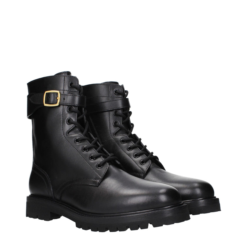 Black Leather Ankle BootsDescription: The product with MPN 356763882C38NO and code F84771 leather in black is a ankle boots designed by Celine. It has features like side logo, back logo. Additional Info: Closing type: Zip Closure Shoe sole: Rubber Heel he