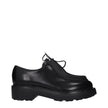 Black Leather Oxfords And DerbiesDescription: The product with MPN 1E280N055050F0002 and code F84747 leather in black is a lace up and monkstrap designed by Prada. It has features like side logo.Black Leather Oxfords And Derbies${tagsPradaAulae Black Leat