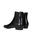 Black Leather Ankle BootsDescription: The product with MPN 353673174C38NO and code F84768 leather in black is a ankle boots designed by Celine. Additional Info: Closing type: Closure with Elastic Materials: Leather Shoe sole: Leather Shoe tip: Pointy toe