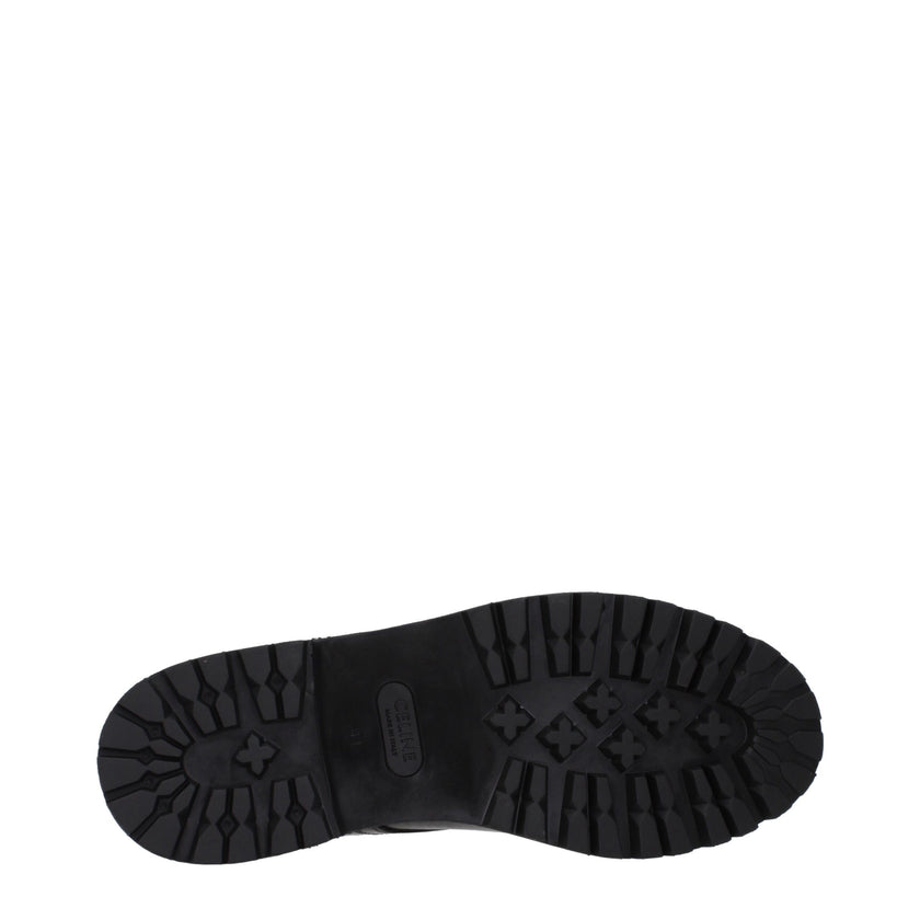 Black Leather Ankle BootsDescription: The product with MPN 356763882C38NO and code F84771 leather in black is a ankle boots designed by Celine. It has features like side logo, back logo. Additional Info: Closing type: Zip Closure Shoe sole: Rubber Heel he