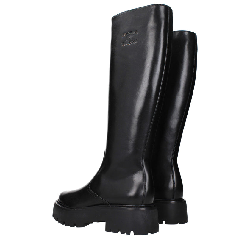 Black Leather Ankle BootsDescription: The product with MPN 354233492C38NO and code F84778 leather in black is a boots designed by Celine. It has features like side logo, vintage effect.Black Leather Ankle Boots${tagsCelineAulae Black Leather Ankle Boots C