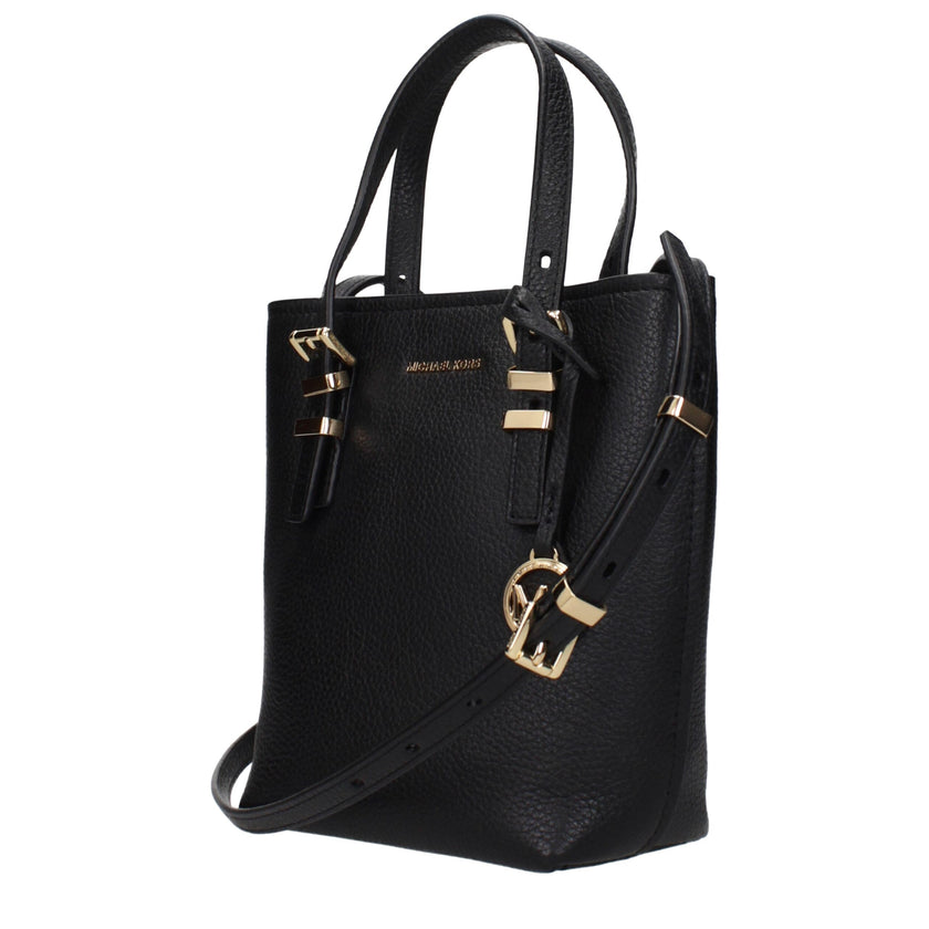 Black Leather HandbagsDescription: The product with MPN 32S5GQNC0LBLACK and code F84573 leather in black is a handbags designed by Michael Kors. It has features like front logo, front detail, removable details, adjustable shoulder, removable shoulder, adj