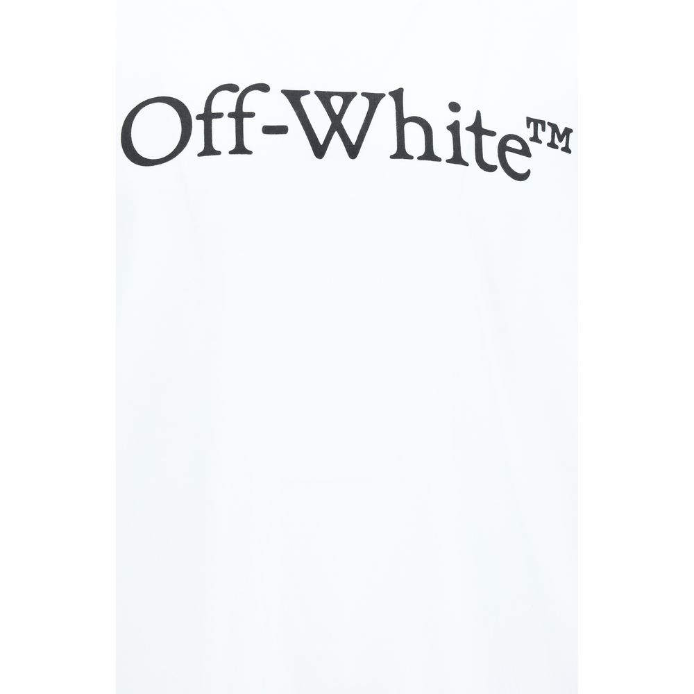White Cotton T-ShirtCotton Big Bookish Skate T-Shirt by Off-White, features ribbed crew neck, contrasting iconic brand monogram on front, monochrome pattern, regular fit. Season: AW25 Composition: 100% Cotton MADE IN PORTUGALWhite Cotton T-Shirt${tagsOff-