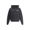 Black Cotton SweatshirtCotton Script Skate Hoodie by Off-White combines comfort and style with its large, drawstring-adjustable hood, ideal for adapting to a variety of needs. The kangaroo pocket on the front panel adds functionality to the design, while