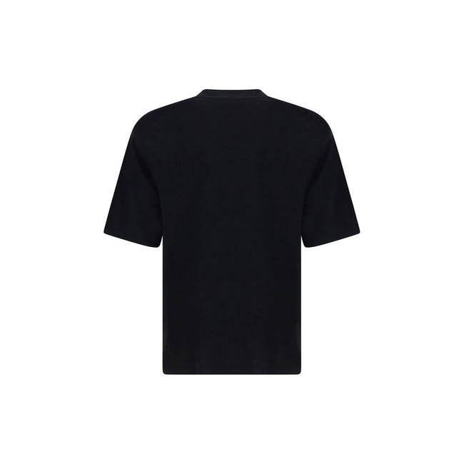 Black Cotton T-ShirtCotton Big Bookish Skate T-Shirt by Off-White, features ribbed crew neck, contrasting iconic brand monogram on front, monochrome pattern, regular fit. Season: AW25 Composition: 100% Cotton MADE IN PORTUGALBlack Cotton T-Shirt${tagsOff-