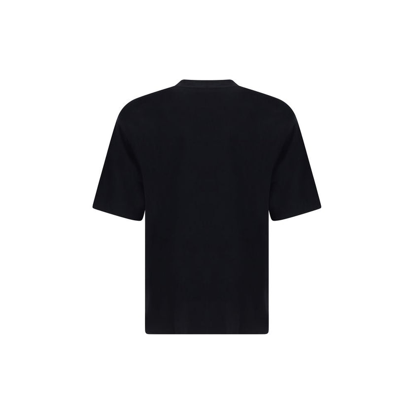 Black Cotton T-ShirtCotton Big Bookish Skate T-Shirt by Off-White, features ribbed crew neck, contrasting iconic brand monogram on front, monochrome pattern, regular fit. Season: AW25 Composition: 100% Cotton MADE IN PORTUGALBlack Cotton T-Shirt${tagsOff-
