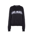 Black Mohair SweatshirtDescription: – Composition: 60% Mohair 40% Polyamide – Long sleeves – Round neck – Ribbed trims – Dry clean – Front logo detail – Made in Italy – Gender: WOMEN –Black Mohair Sweatshirt${tagsBalmainAulae Black Mohair Sweatshirt Balma
