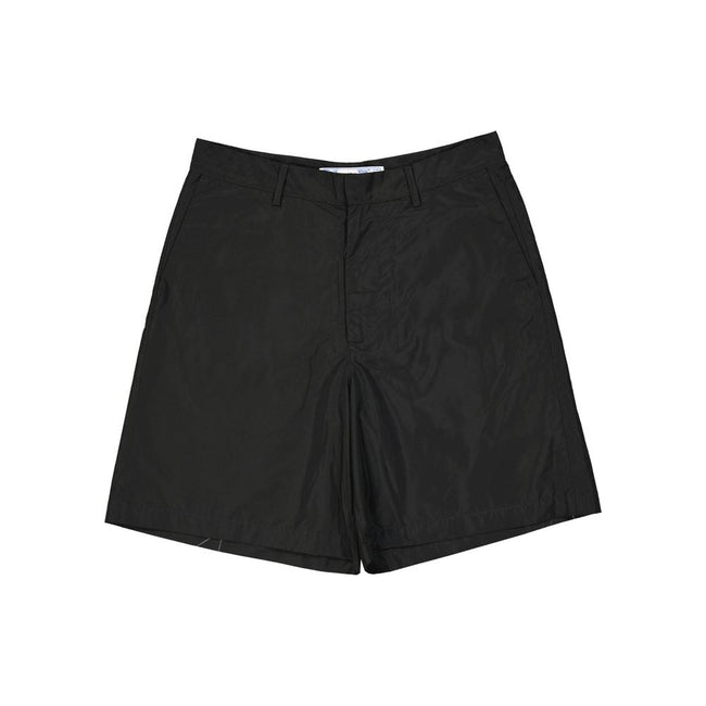 Black Polyester Short And Mini ShortsDescription: – Composition: 100% Polyester – Two side pockets – Belt loops – Machine wash – Two back pockets – Hook, button and zip closure – Made in Italy – Gender: MEN –Black Polyester Short And Mini Shorts${tagsOff-