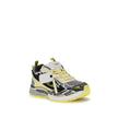 OW Be Right Back SneakersThe OW Be Right Back Sneakers by Off-White are crafted from a combination of grey mesh, multicolor synthetic leather, and rubber. They feature an almond toe, lace-up fastening, and the brand’s iconic zip-tie detail. The design is