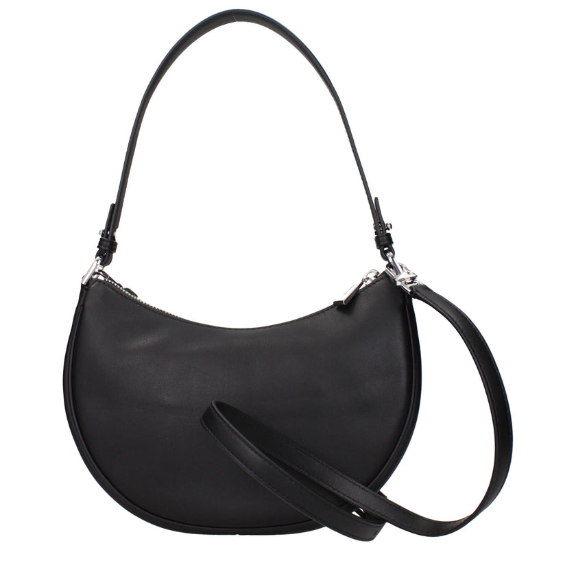 Black Leather Shoulder BagsDescription: The product with MPN 32S5S8QU1LBLACK and code F84575 leather in black is a shoulder bags designed by Michael Kors. It has features like front logo, removable handle, adjustable shoulder, removable shoulder.Black Lea