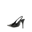Black Calf Leather Bos Taurus PumpsSaint Laurent’s leather Babylone Pumps express bold and sophisticated femininity. Featuring an elongated toe with elegant cut-out details, they are embellished with the iconic YSL metallic element applied to the front. T