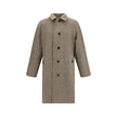 Brown Cotton CoatThe Chevington Reversible Coat by Burberry is crafted from cotton and finished with a clean design that balances functionality and style. Featuring a classic collar, long sleeves, and a button front closure, it stands out for its reversib