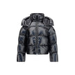 Black Polyamide Full-Length JacketThe Lothar Short Down Jacket with hood from Moncler x EE72 by Edward Enninful combines style and functionality. Crafted from nylon with a longue saison lining, it features lightweight yet warm padding, ideal for colder da