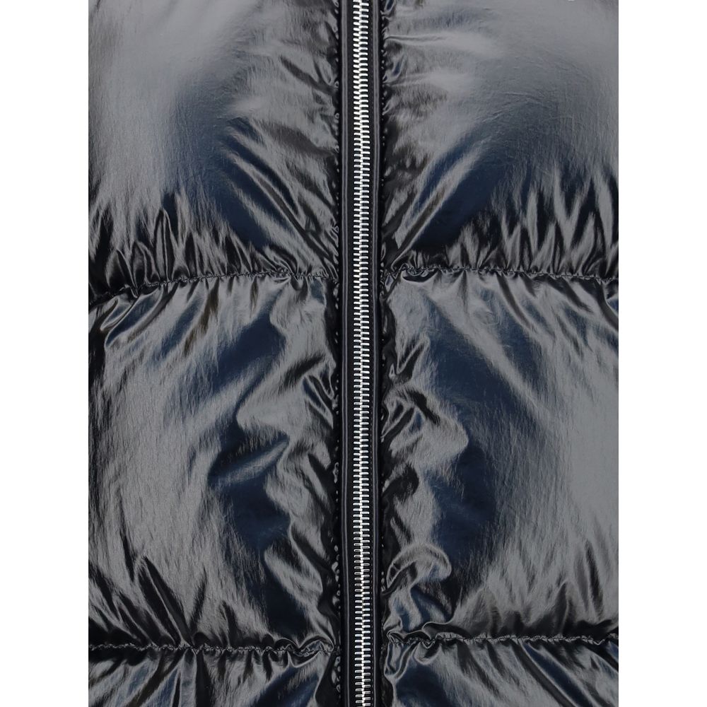 Black Polyamide Full-Length JacketThe Lothar Short Down Jacket with hood from Moncler x EE72 by Edward Enninful combines style and functionality. Crafted from nylon with a longue saison lining, it features lightweight yet warm padding, ideal for colder da
