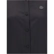 Black Polyester Dress ShirtThe Shirt in Technical Polyester Satin Moncler x EE72 collection by Edward Enninful and finished with a nylon laqué yoke lining, it features a classic shirt collar, button closure, adjustable cuffs, and a back strap with snap bu
