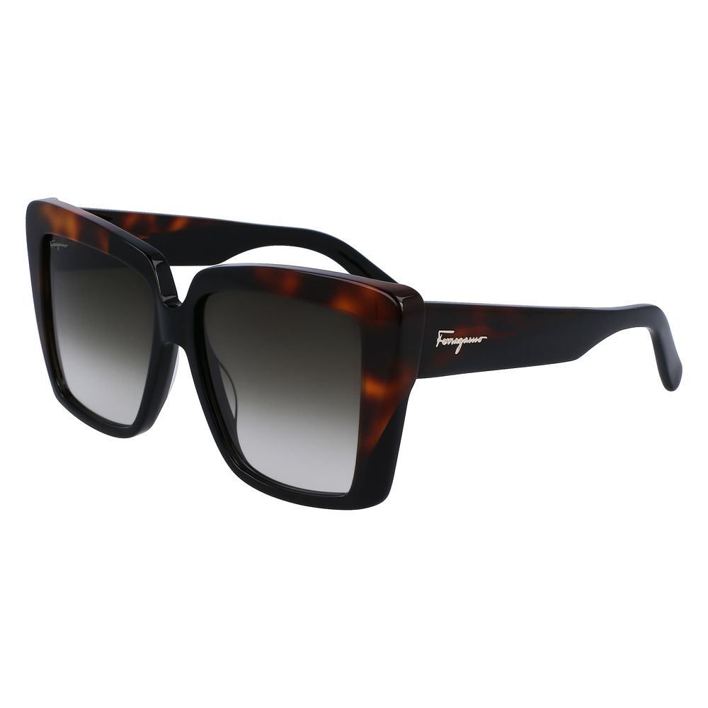 Black Acetate SunglassesSUNGLASSES FERRAGAMO WOMEN SF1060S-6 (Lens/Bridge/Temple) 55/14/140 mm.Material: ACETATE.Colour: BLACK.Measures (Lens/Bridge/Temple): 55/14/140mm.GREY.CATEGORY 2Black Acetate Sunglasses${tagsFerragamoAulae Black Acetate Sunglasses