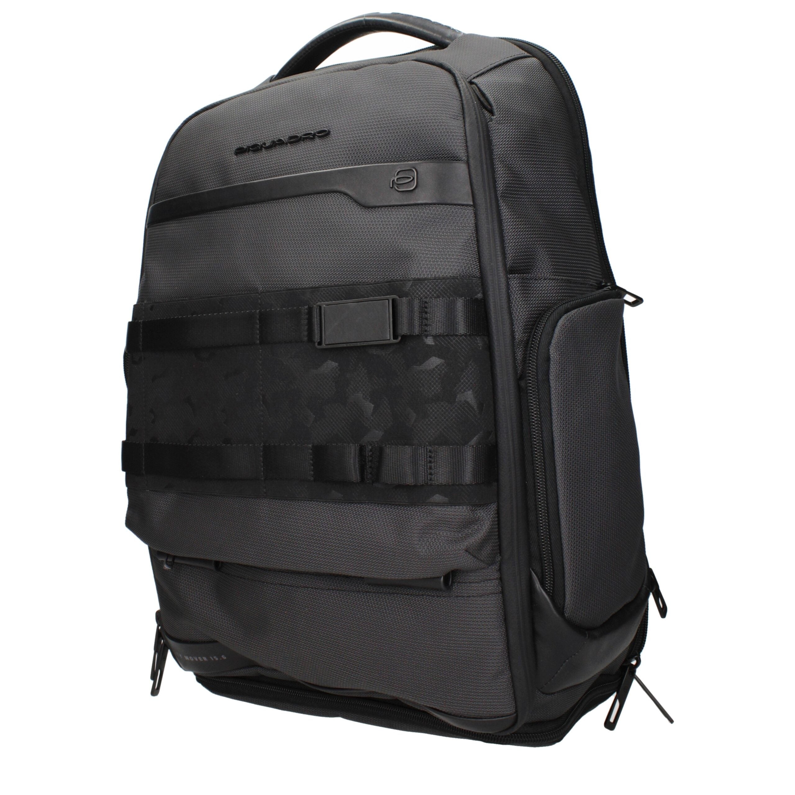 Gray Synthetic Backpack with USB Port by Piquadro
