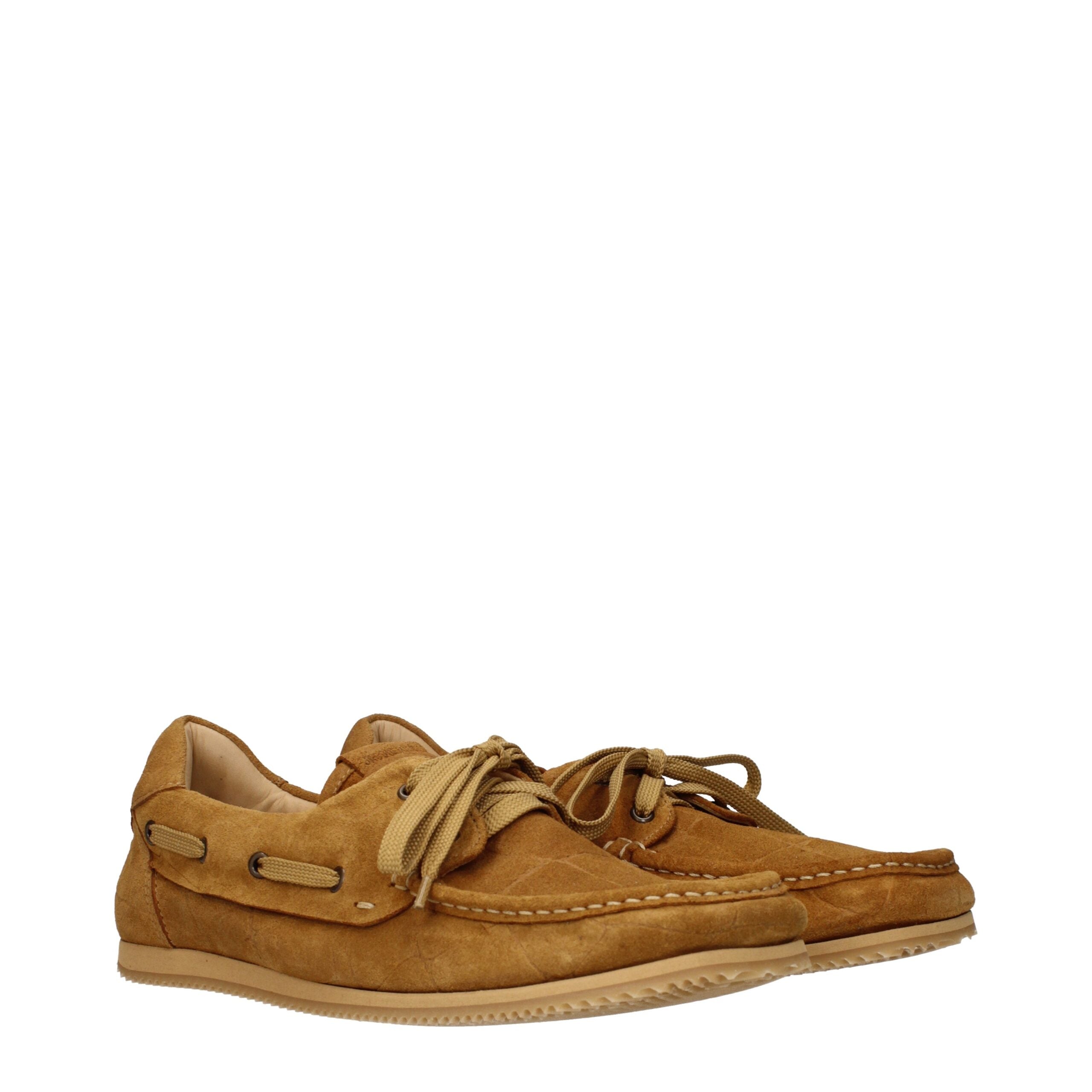Brown Leather Loafers with Logo by Jacquemus