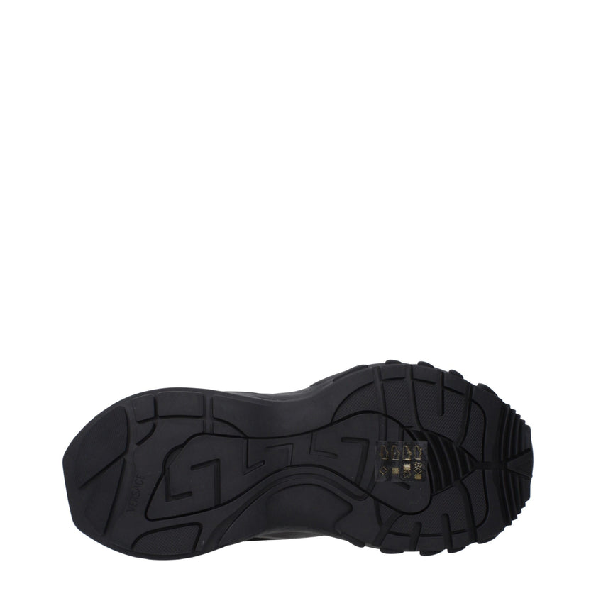 Black Fabric Athletic SneakersDescription: The product with MPN 10163061A126791B00B and code F84914 fabric in black is a sneakers designed by Versace. It has features like front logo, side logo, back logo.Black Fabric Athletic Sneakers${tagsVersaceAulae B