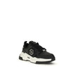 Black Polyester Athletic SneakersNew Predator Sneakers by Philipp Plein add a bold and distinctive touch to your look with their bold design and quality materials. Made of a blend of synthetic leather and mesh, they feature a logo patch on the outer quart