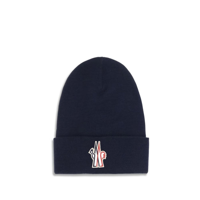Blue Fleece Wool BeanieBeanie Hat by Moncler Grenoble is made of extra fine wool yarn, offering warmth and comfort ideal for the winter season. Featuring a 7-fine rib knit, it has an essential design enhanced by the logo patch applied on the front for a d